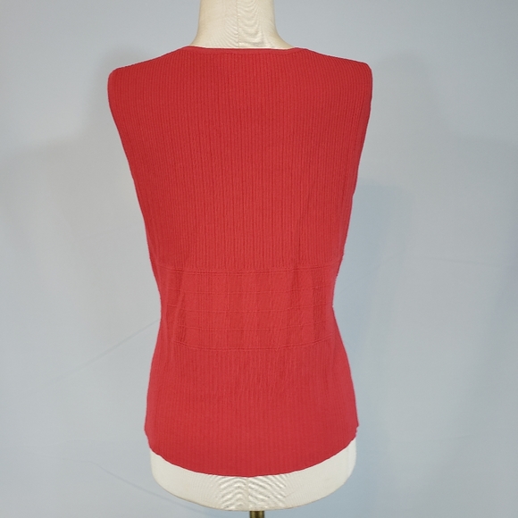 Talbots rust colored sleeveless sweater size Small - Picture 8 of 8